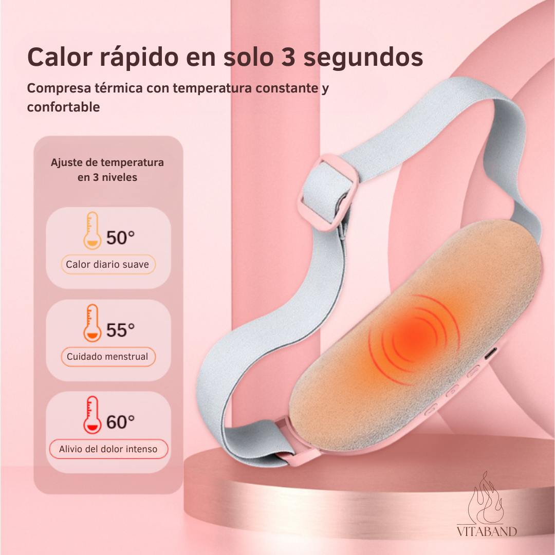 Almohadilla térmica portátil para cólicos menstruales